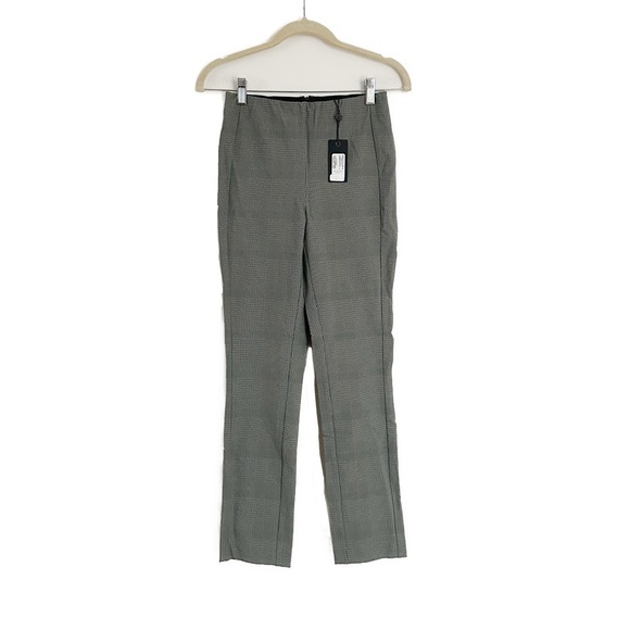 Rag & Bone Simone Slim Stretch Green Plaid Pants Size 2 NWT - Picture 3 of 4